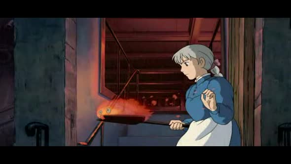 Náhled Zámek v oblacích (2004 Animovaný Dobrodružný Fantasy Romantický).AVI (10)