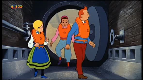 Náhled Tintin a jezero žraloků (1972) CZ dabing Animovaný Dobrodružný Rodinný Mysteriózní.avi (10)